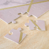 Luxuriös Marble Golden Geometric Puzzle (Seite)