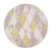 Luxuriös Marble Golden Geometric Schneidebrett (Vorderseite)