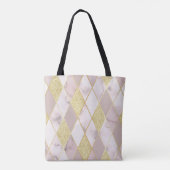 Luxuriös Marble Golden Geometric Tasche (Rückseite)