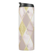 Luxuriös Marble Golden Geometric Thermosbecher (Nach rechts gedreht)