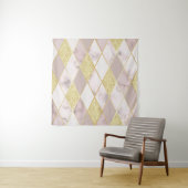 Luxuriös Marble Golden Geometric Wandteppich (Beispiel)