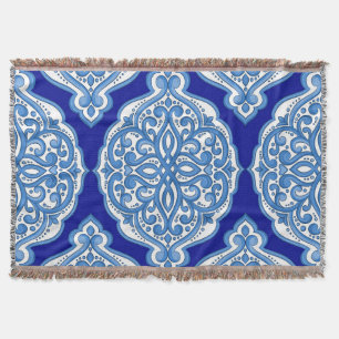 Luxuriös weiß-blau, türkisch dekoriert. decke