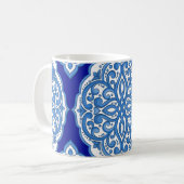 Luxuriös weiß-blau, türkisch dekoriert. kaffeetasse (Vorderseite Links)