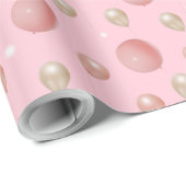 Luxuriöse 3D-Balloons mit glänzenden Lichtern Geschenkpapier (Rolleneckpunkt)