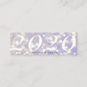 Luxuriöse Abschluss Funkeln Glitzer Name Card Mini Visitenkarte