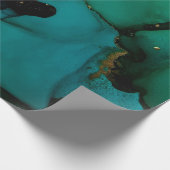 Luxuriöse abstrakte Flüssigkunstmalerei Hintergrun Geschenkpapier (Ecke)