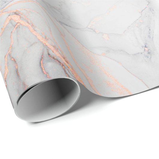 Luxuriöse abstrakte Flüssigkunstmalerei in Alkohol Geschenkpapier (Rolleneckpunkt)