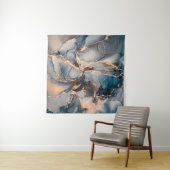 Luxuriöse abstrakte Flüssigkunstmalerei in Alkohol Wandteppich (Beispiel (Horizontal))