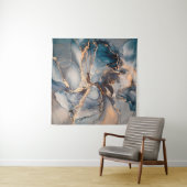 Luxuriöse abstrakte Flüssigkunstmalerei in Alkohol Wandteppich (Beispiel)