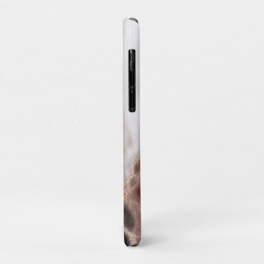 Luxuriöse Abstrakte Goldmarble-Muster Monogram Case-Mate iPhone Hülle (Hinten/Links)