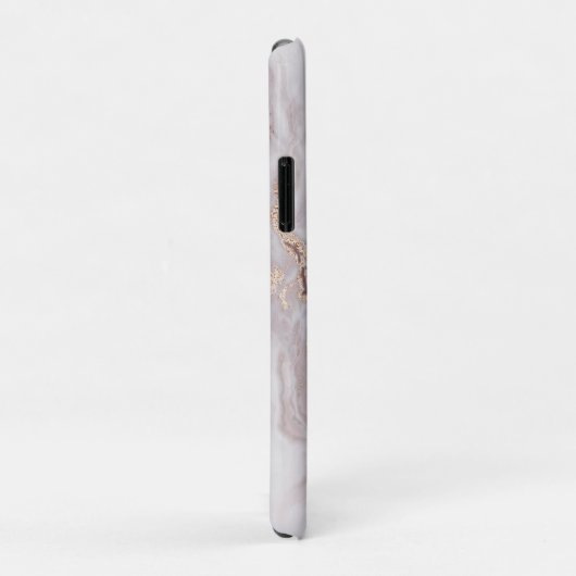 Luxuriöse Abstrakte Goldmarble-Muster Monogram Case-Mate iPhone Hülle (Hinten/Rechts)