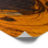 Luxuriöse abstrakte Musterkunst Luxus abstrakte Ku Poster (Ecke)