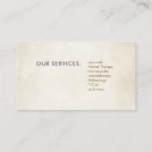 Luxuriöse Abstrakte Tree farbenfrohe Geode Blätter Visitenkarte (Rückseite)