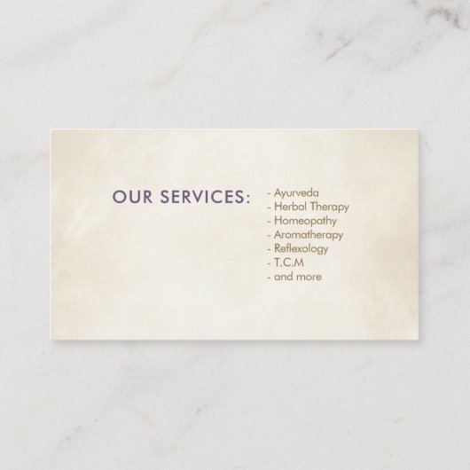 Luxuriöse Abstrakte Tree farbenfrohe Geode Blätter Visitenkarte (Rückseite)