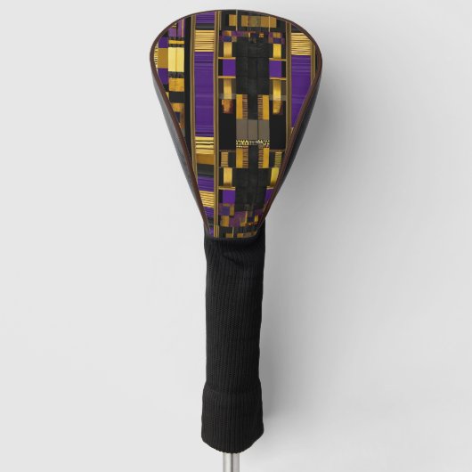 Luxuriöse afrikanische Karibik Erbe Multicolor Golf Headcover (Vorderseite)