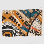 Luxuriöse afrikanische Karibik Erbe Multicolor Golfhandtuch (Horizontal)