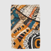 Luxuriöse afrikanische Karibik Erbe Multicolor Golfhandtuch (Vorderseite)