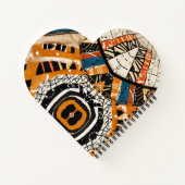 Luxuriöse afrikanische Karibik Erbe Multicolor Notizblock (Rückseite)