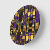 Luxuriöse afrikanische Karibik Erbe Multicolor Runde Wanduhr (Winkel)