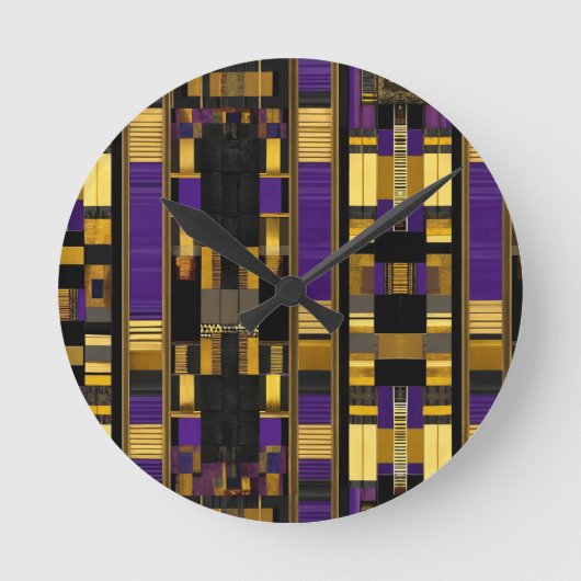 Luxuriöse afrikanische Karibik Erbe Multicolor Runde Wanduhr (Vorderseite)