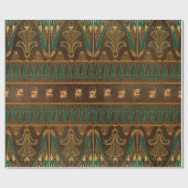 Luxuriöse ägyptische Floral und Scarab Motif in Go Geschenkpapier (Flach)
