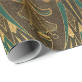 Luxuriöse ägyptische Floral und Scarab Motif in Go Geschenkpapier (Rolleneckpunkt)
