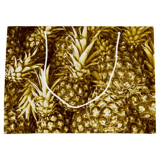 Luxuriöse Ananas Große Geschenktüte (Vorderseite)