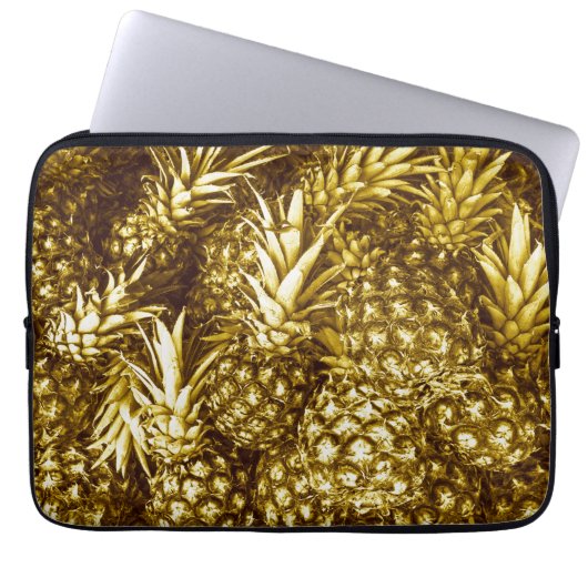 Luxuriöse Ananas Laptopschutzhülle (Vorderseite)