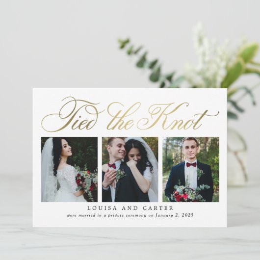 Luxuriöse Ankündigung von SkriptWedding (Stehend Vorderseite)