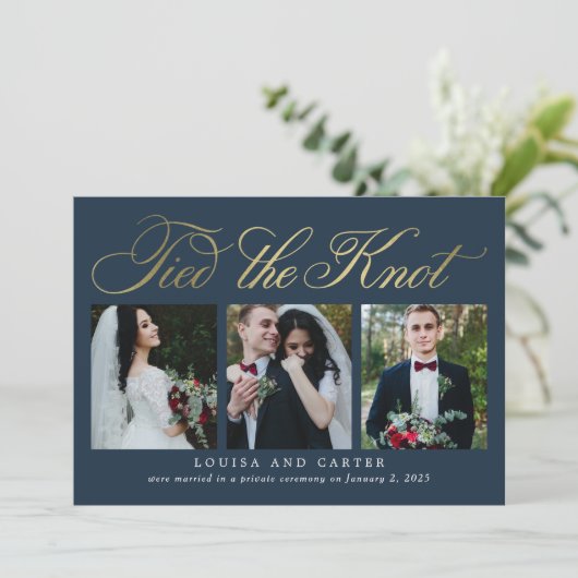 Luxuriöse Ankündigung von SkriptWedding (Stehend Vorderseite)