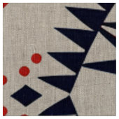 Luxuriöse Aquamarine "Cosmic Interlock" Linen Text Stoff (Nahaufnahme)