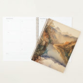 Luxuriöse Aquarell-Herbst-Bergsee Planer (Anzeige)