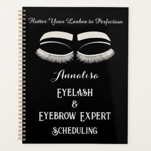Luxuriöse Aquarellucht & Brow Beauty, rosa Weiß Planer