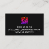 Luxuriöse Aquarellucht & Brow Beauty, rosa Weiß Visitenkarte (Rückseite)