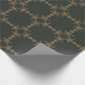 Luxuriöse Arabesque Gold Wrapping Paper Geschenkpapier (Ecke)