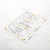 Luxuriöse arabische und englische Elegante muslimi Folieneinladung (Gedreht)