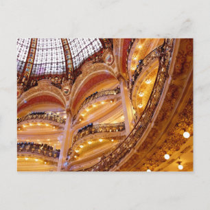 Luxuriöse Architektur, Paris Frankreich, Golden Postkarte