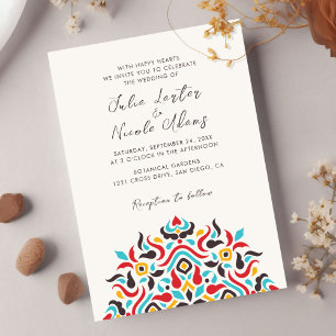 Luxuriöse ästhetische Mandala Wedding Einladung
