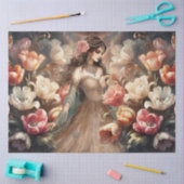 Luxuriöse ätherische Beauty & Baroque Style Floral Seidenpapier (Basteln)