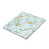 Luxuriöse Azure Gilded Pottery Keramik Art Fliese (Seite)