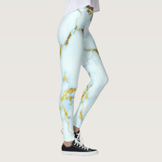 Luxuriöse Azure Gilded Pottery Keramik Art Leggings (Rechts)