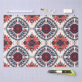 Luxuriöse Beige "Cosmic Interlock" Muster Gewebe Seidenpapier (Handwerk)