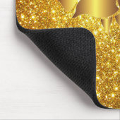 Luxuriöse, beliebte Blumengold Glitzer Geschenke Mousepad (Ecke)