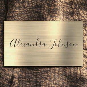 Luxuriöse Berufliche Goldfolie Modern Namenschild