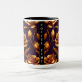 Luxuriöse Big Gold Rose Moderne Kollektion Briefka Tasse (Zentrum)