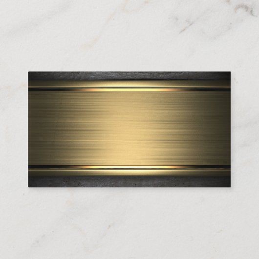 Luxuriöse Black and Gold Food Plate Koch Catering Visitenkarte (Rückseite)