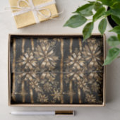 Luxuriöse Black Gold Bow Snowflakes Weihnachten Seidenpapier (Geschenk)