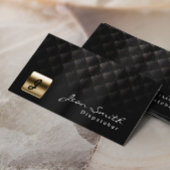 Luxuriöse Black & Gold Dispatcher Business Card Visitenkarte