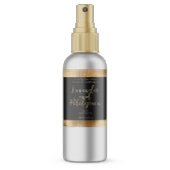 Luxuriöse Black & Gold Kosmetik Flaschenetikett