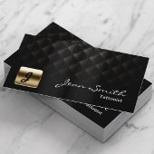 Luxuriöse Black & Gold Tattoo Art Business Card Visitenkarte